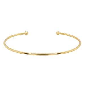 14ct Yellow Gold Fine Torc Bangle