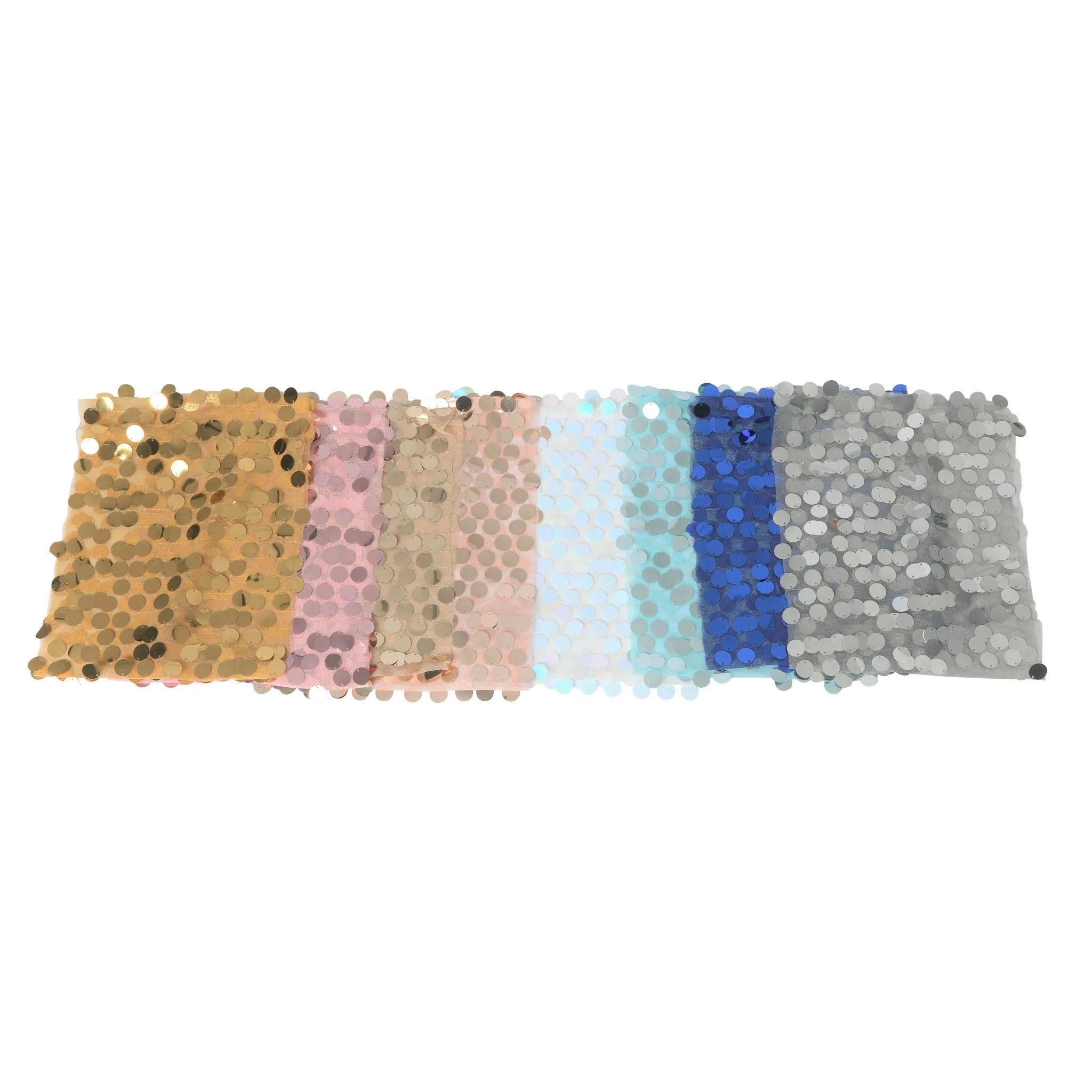 5 pcs/pk Payette Sequin Chair Bands - Champagne