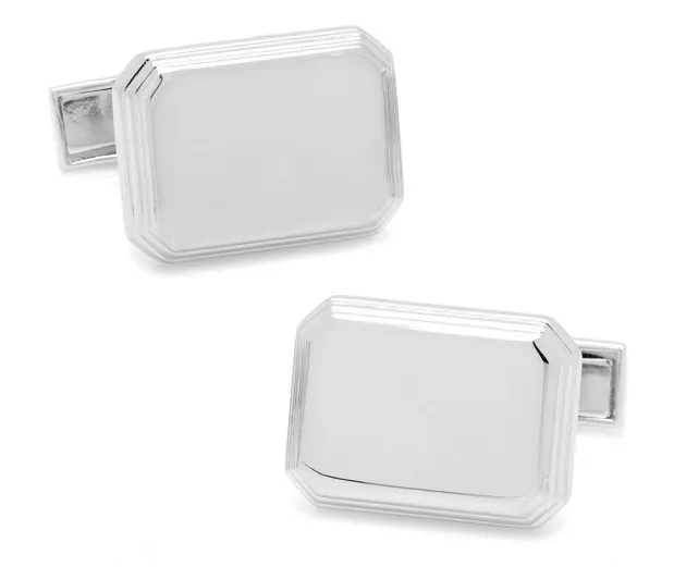 .925 Rectangular Cufflinks