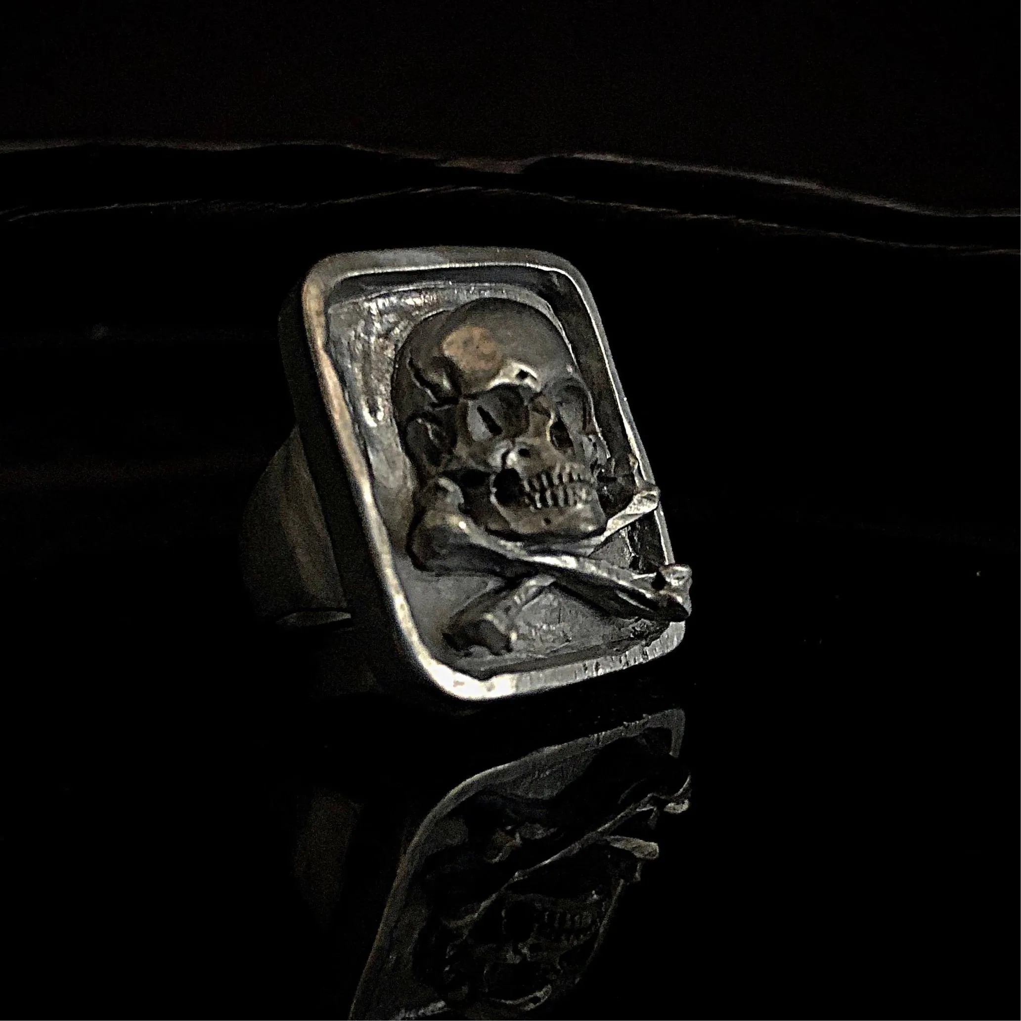 925 Silver Jolly Roger Ring