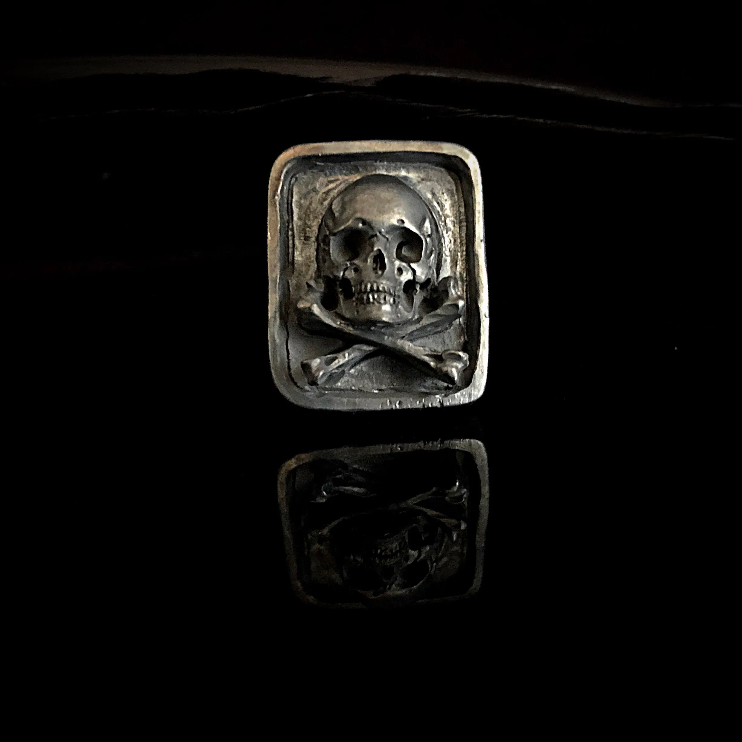 925 Silver Jolly Roger Ring