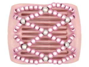 African Butterfly LadyBug Hair Comb - Pink Pearl 21