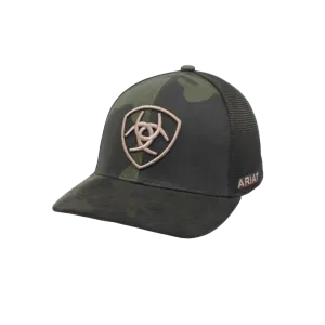 Ariat  Black Camo Mesh Embroidered Logo Cap