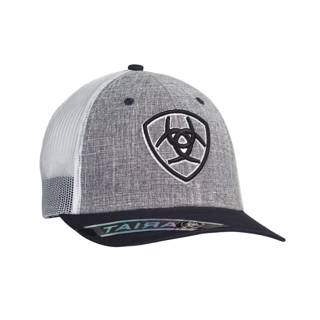 Ariat M&F Grey Mesh Logo Embroidered Cap