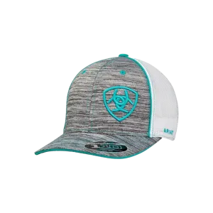 Ariat M&F Turquoise Logo Offset Mesh Cap