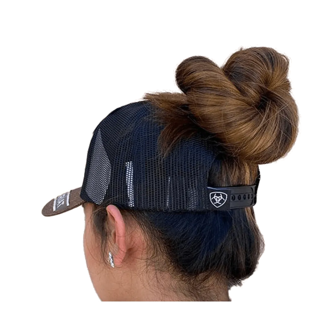 Ariat M&F Woman's Black Mesh Ponytail Cap