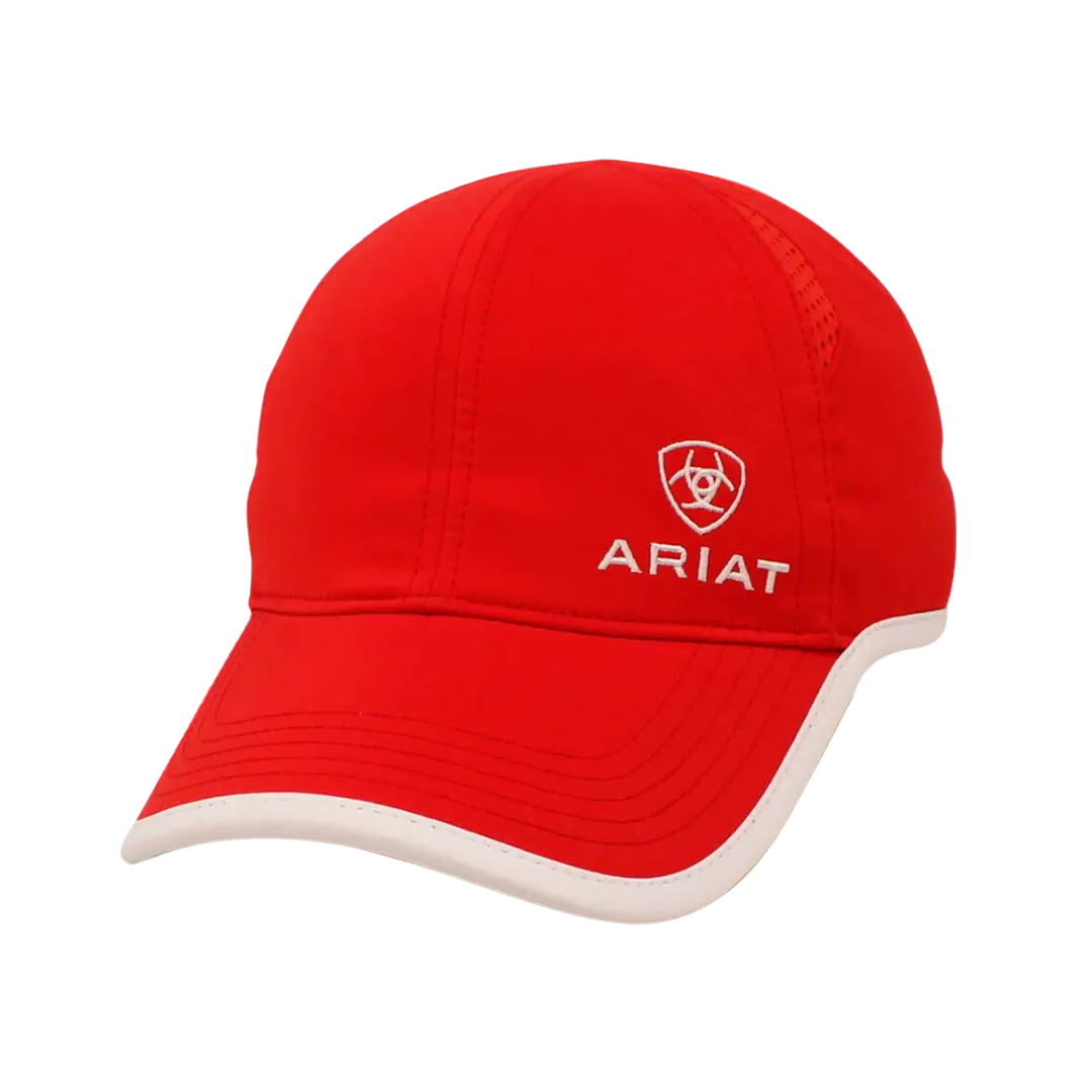 Ariat M&F Women's Red Ponyflo Embroidered Cap