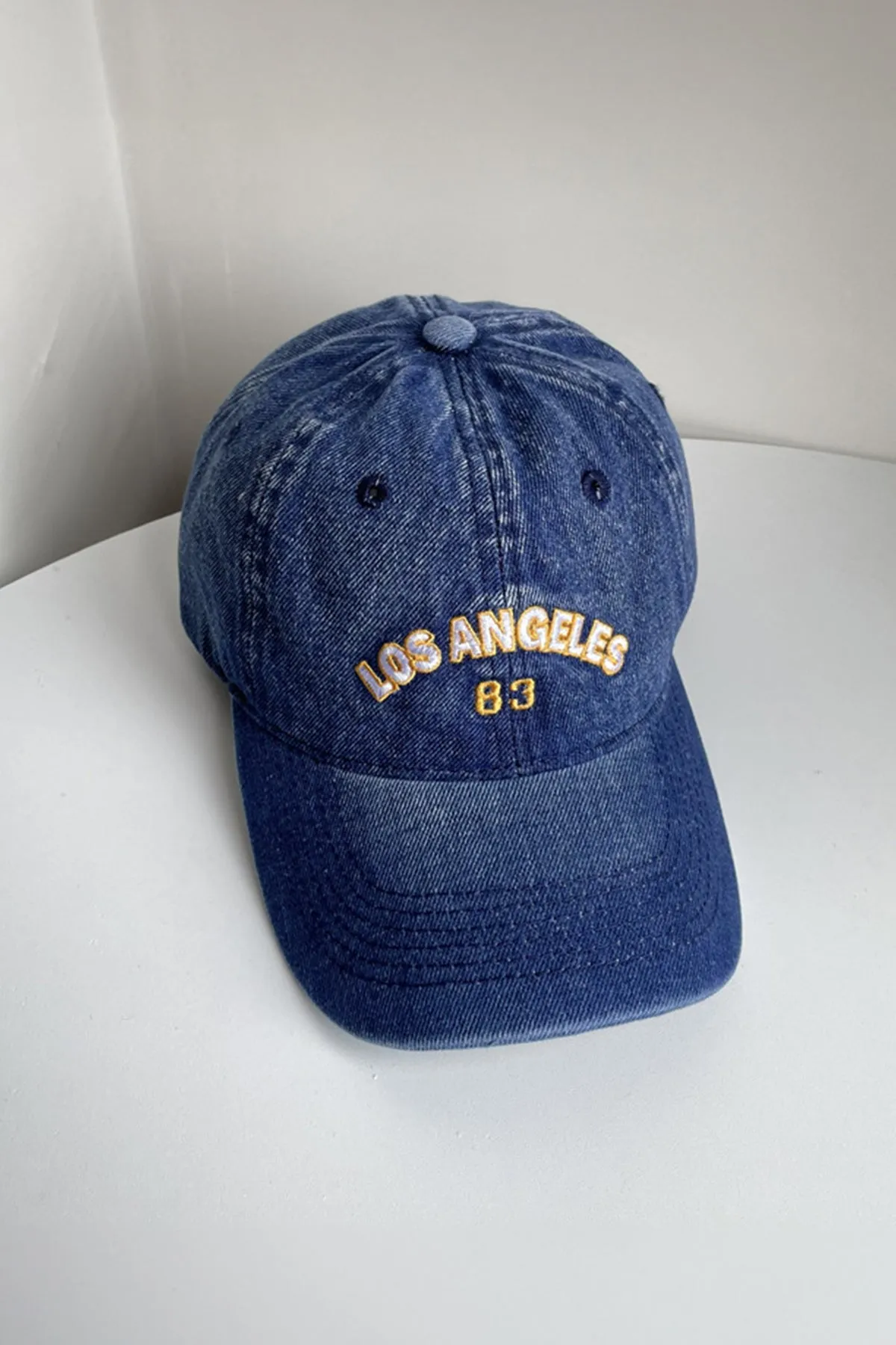 Blue Denim LA Embroidered Cap  - S23 - MCP113R