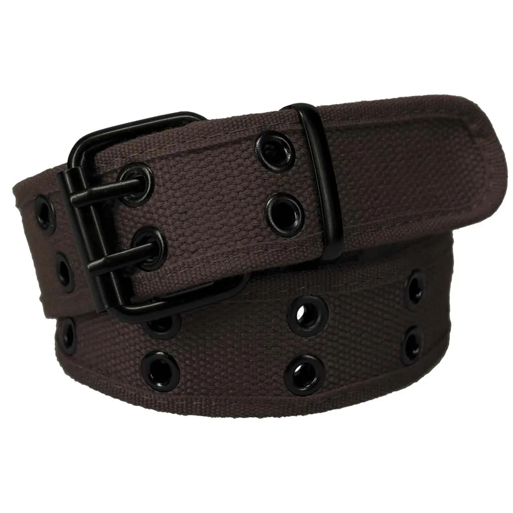 Brown Double Grommet Belt