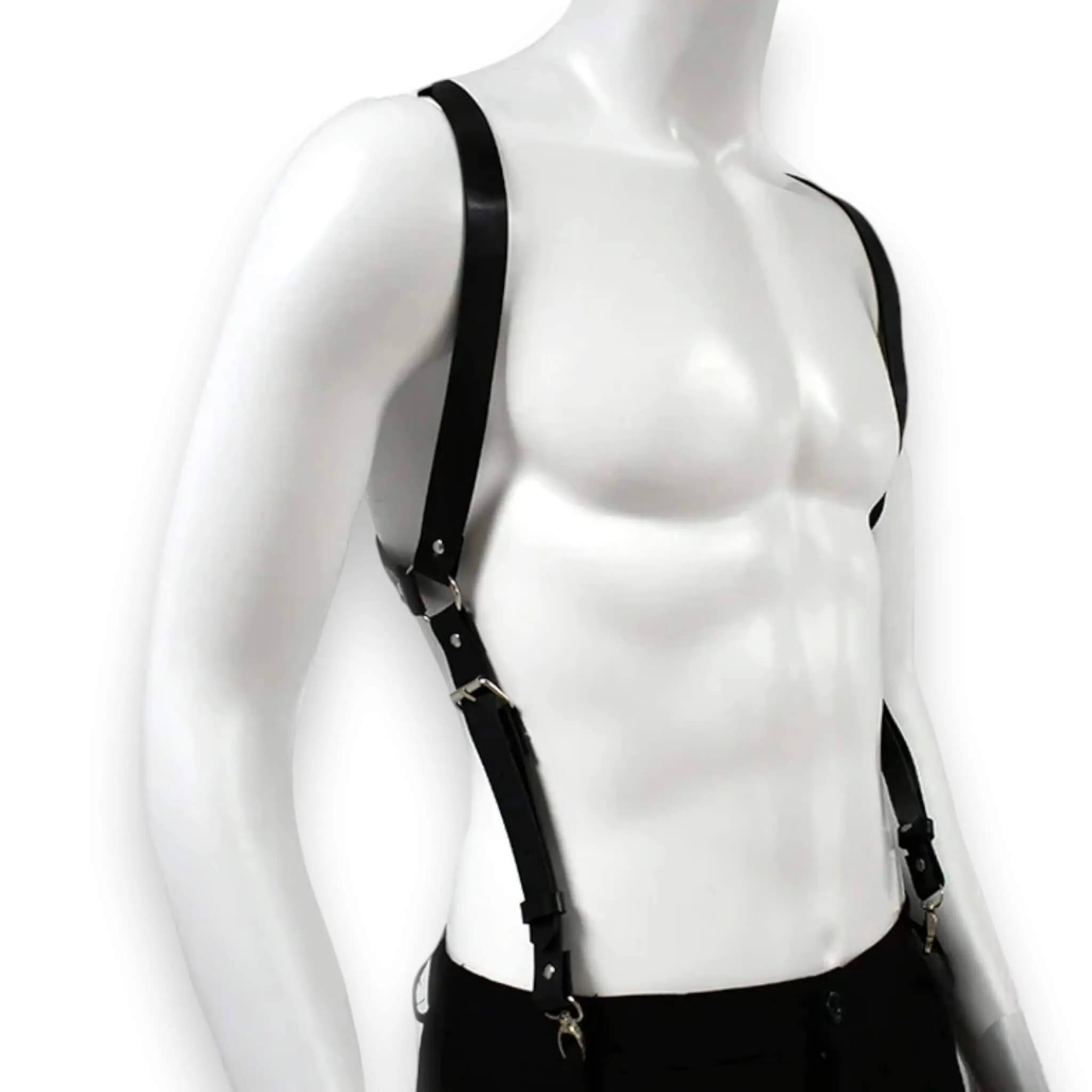 Chest Harness Suspenders Metal Clips