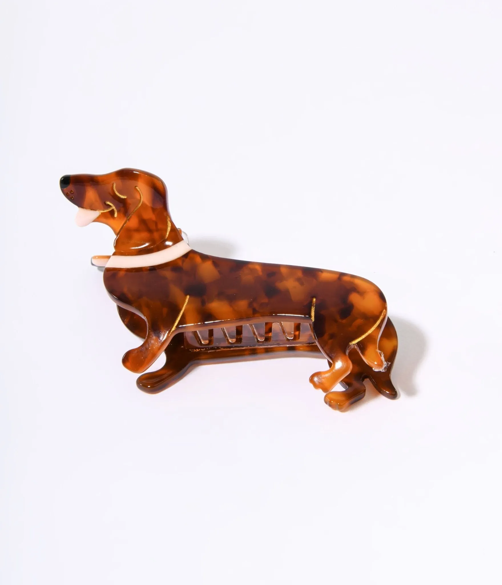 Dachshund Acrylic Hair Claw