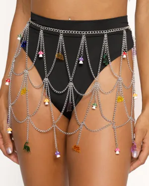 Dance-o-dactyl Chain Skirt with Dino Charms