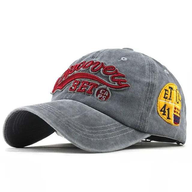 Discovery Embroidered Snapback Baseball Cap