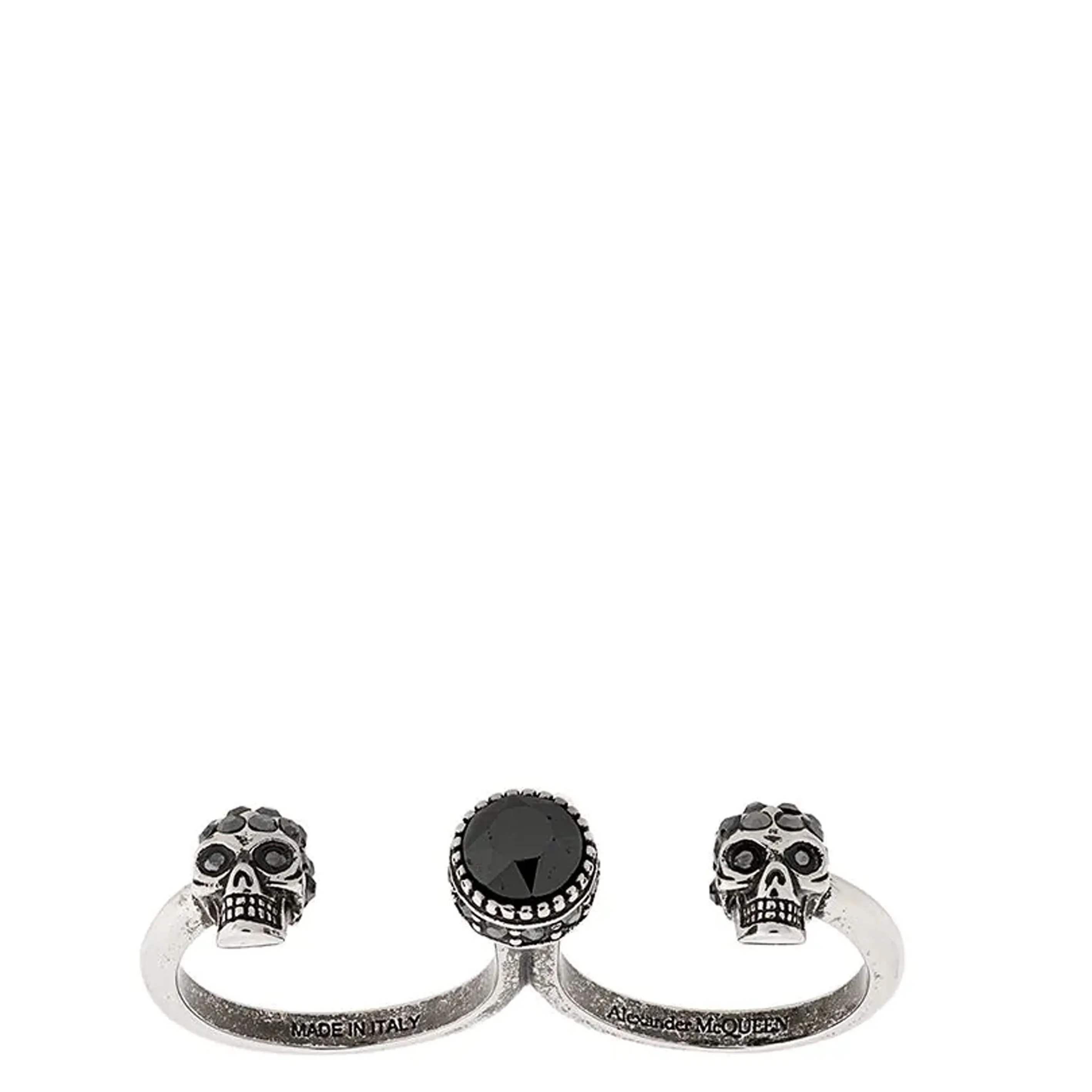 Double Skull Ring, Hematite