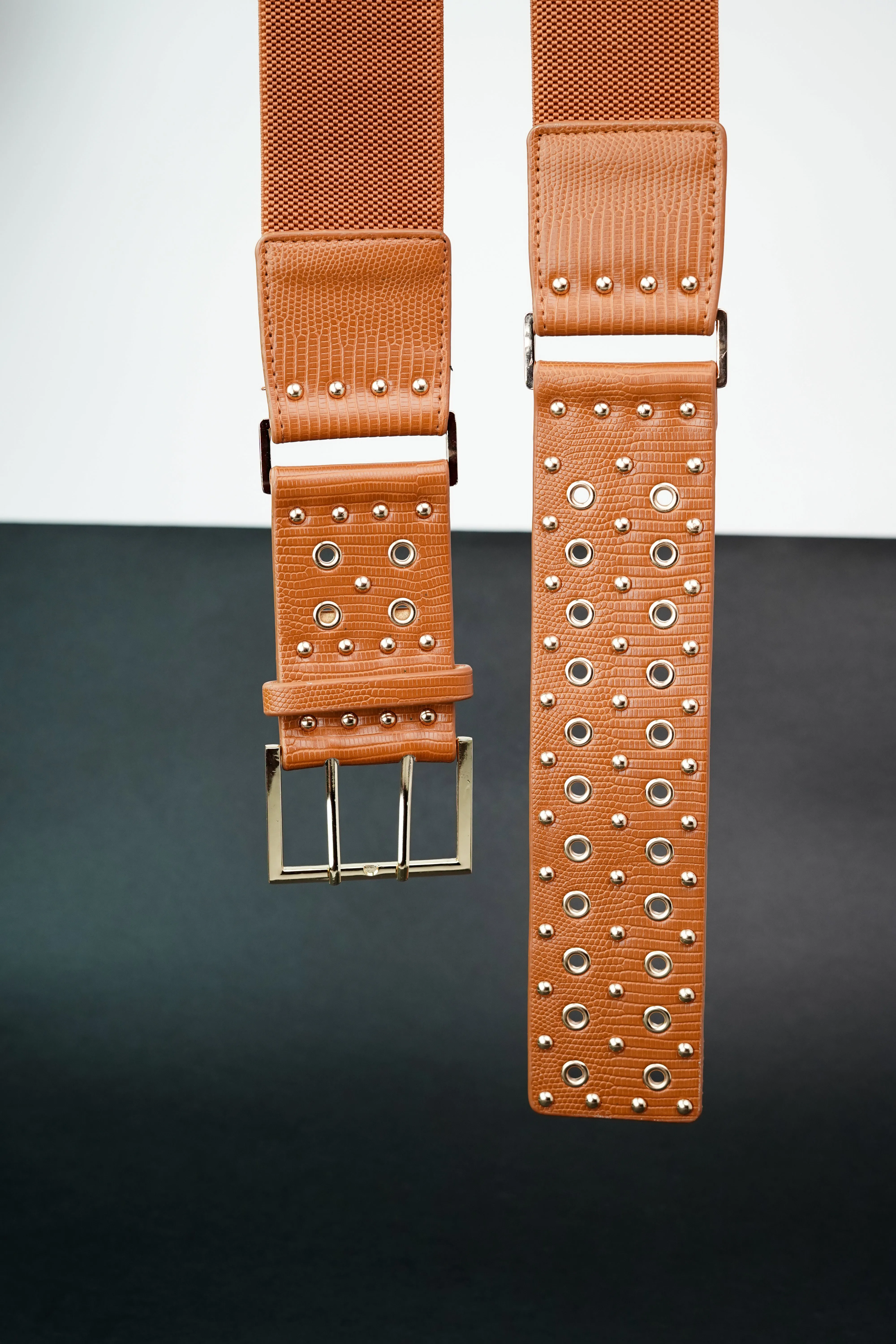 Eyelet Elegance Waist Belt