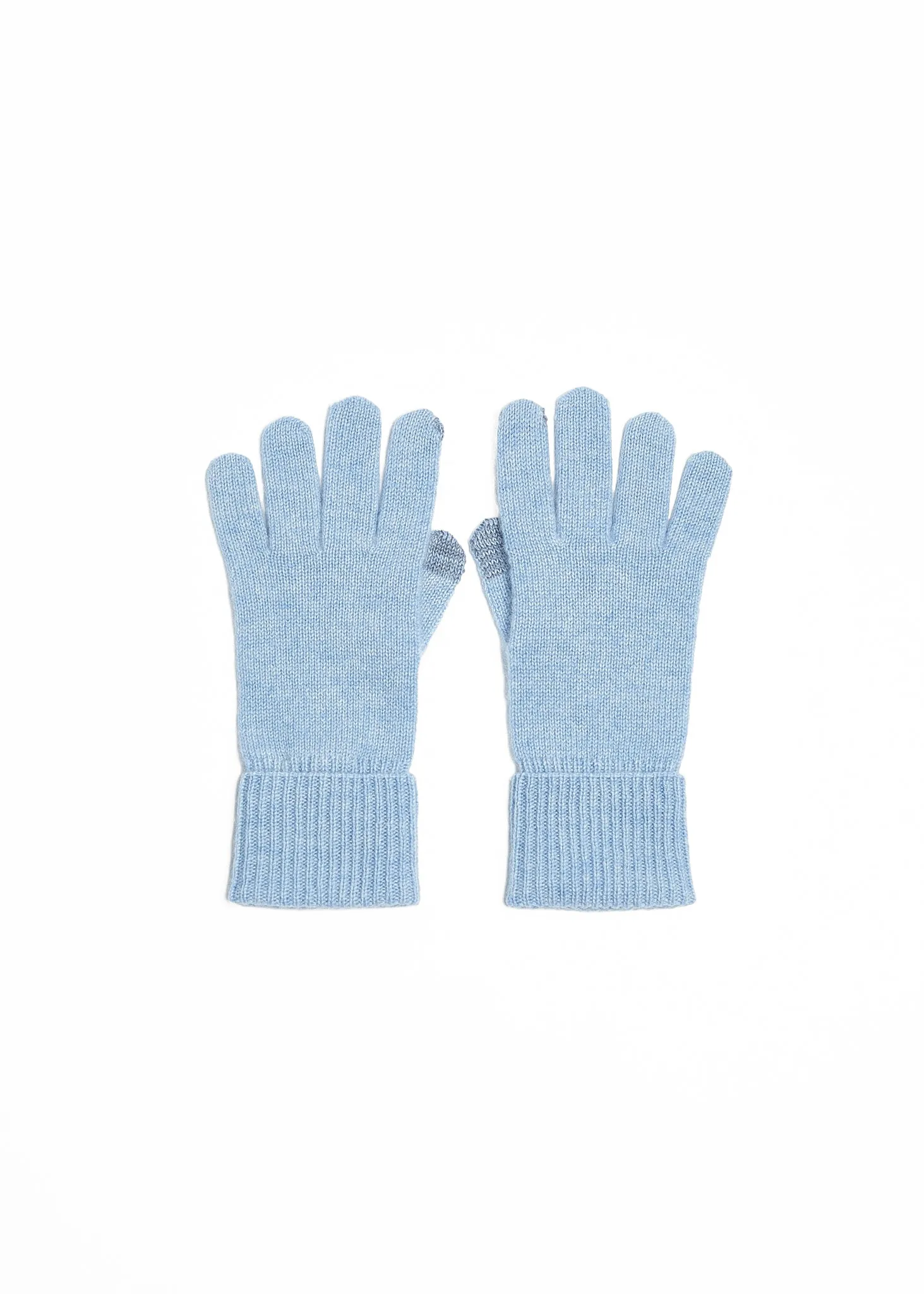 Foxford Blue Cashmere Gloves