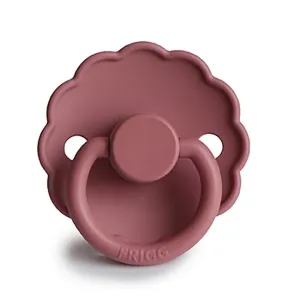 Frigg Pacifier Daisy Dusty Rose- Silicone Size 2