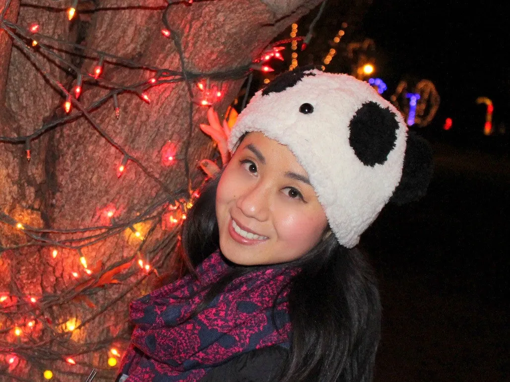 Fuzzy Panda Hat