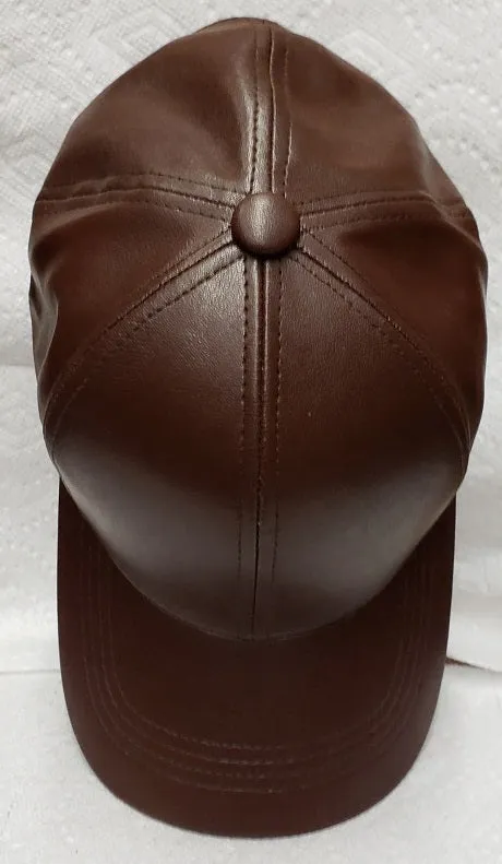 Glen -- Man-Made Baseball Cap -- Brown