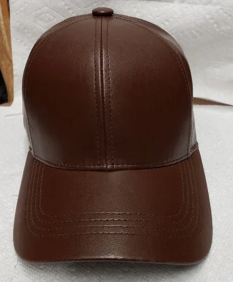 Glen -- Man-Made Baseball Cap -- Brown