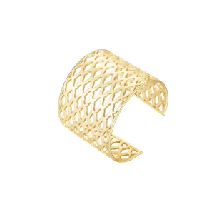 Graceful Cuff Bracelet in Gold