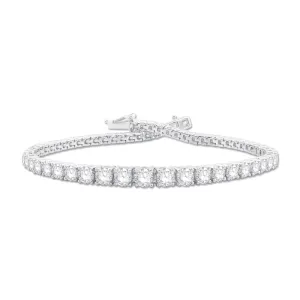 Graduated Tennis Bracelet with 5.00ct of Laboratory Grown Diamonds in 9ct White Gold