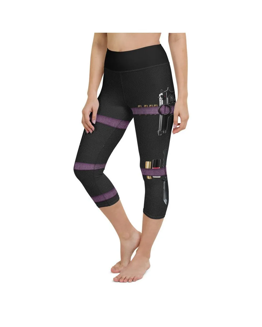 Guns & Make-up Carbon Yoga Capris