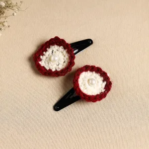 Handcrafted Crochet Tik-Tak Hair Clip (set of 2) 14