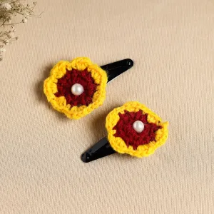 Handcrafted Crochet Tik-Tak Hair Clip (set of 2) 17