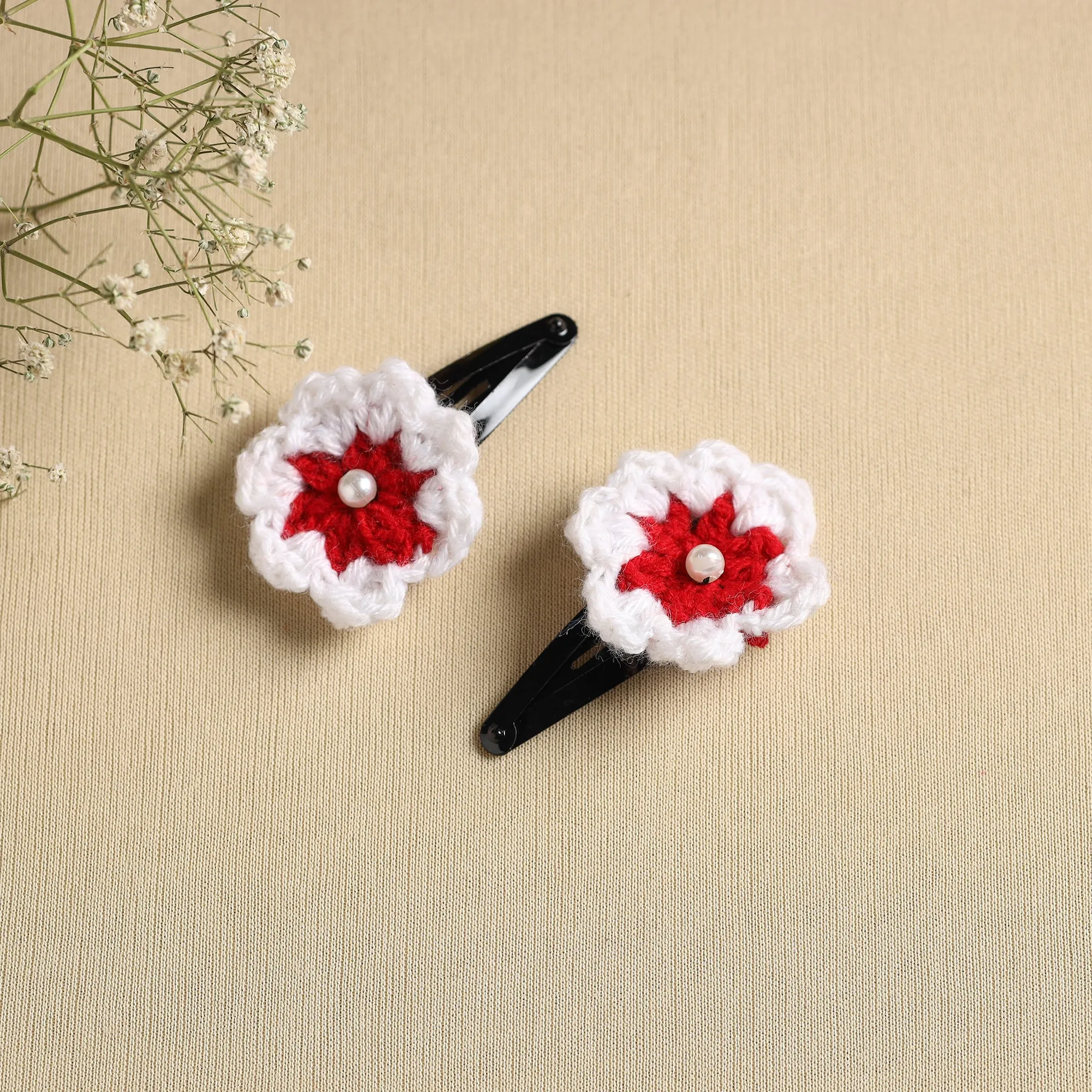 Handmade Crochet Tik-Tak Hair Clip (set of 2) 31