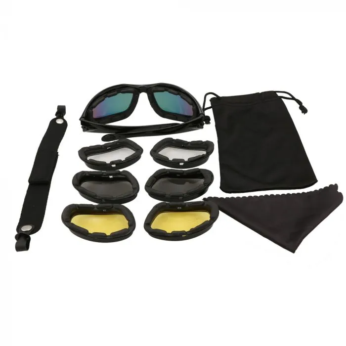 Hawk Ballistic Sunglasses with 3 Interchangable Lens