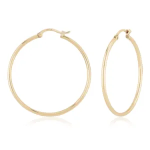 Hoop Earrings, 14Kt - 1.5 x 30MM