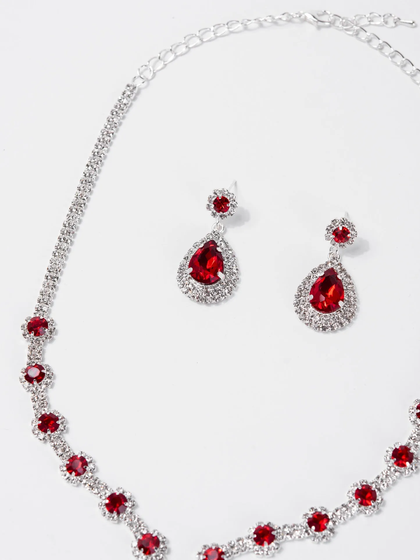 Ivy Rhinestone Statement Necklace Set