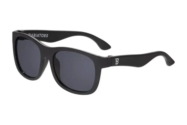 Jet Black Navigator Kids Sunglasses