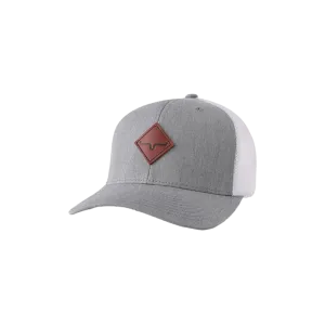 Kimes Ranch Grey Mesh Diamond Logo Patch Cap