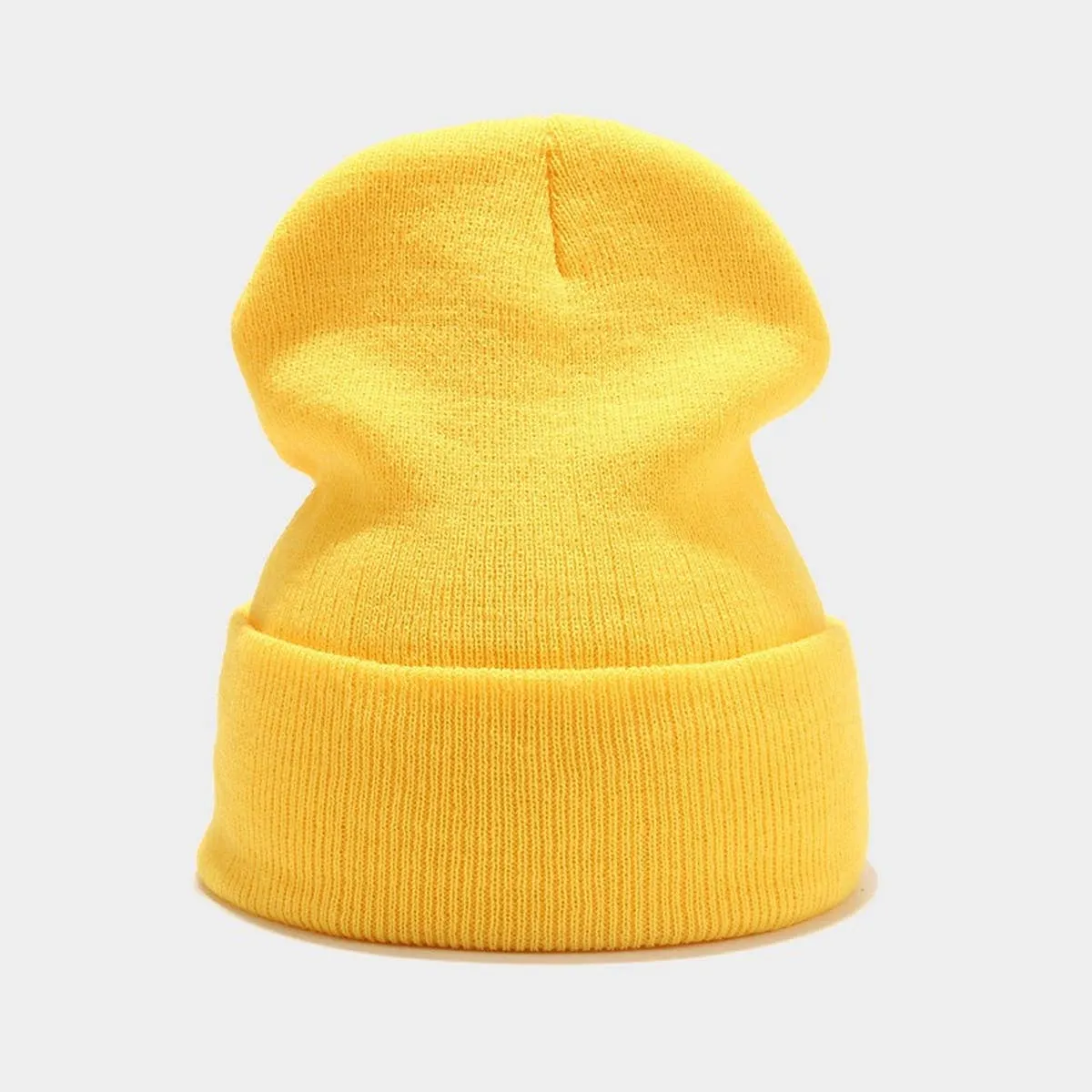 Knit Beanie - Yellow