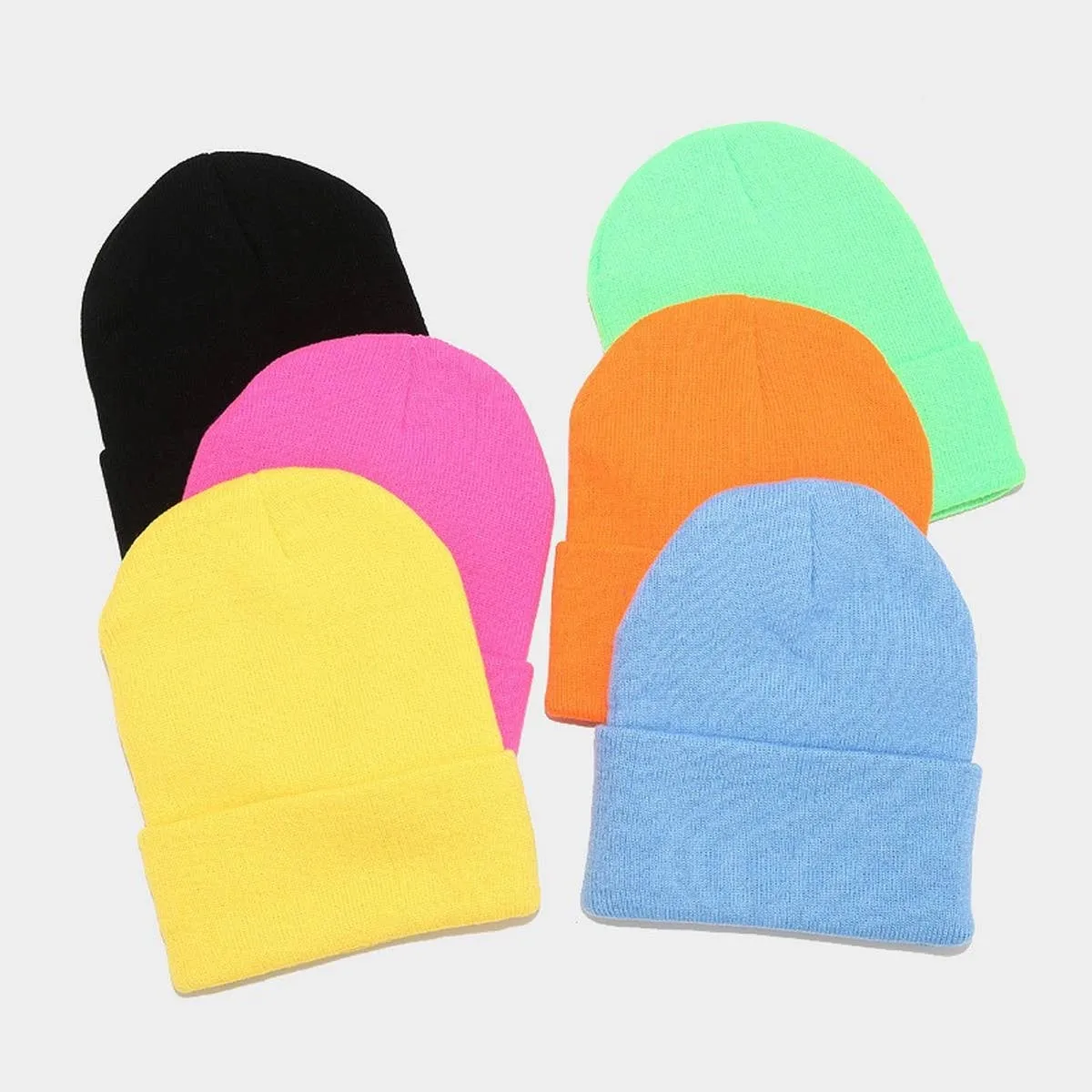 Knit Beanie - Yellow