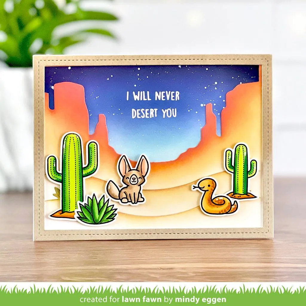 Lawn Fawn - Clear Stamps - Critters In The Desert