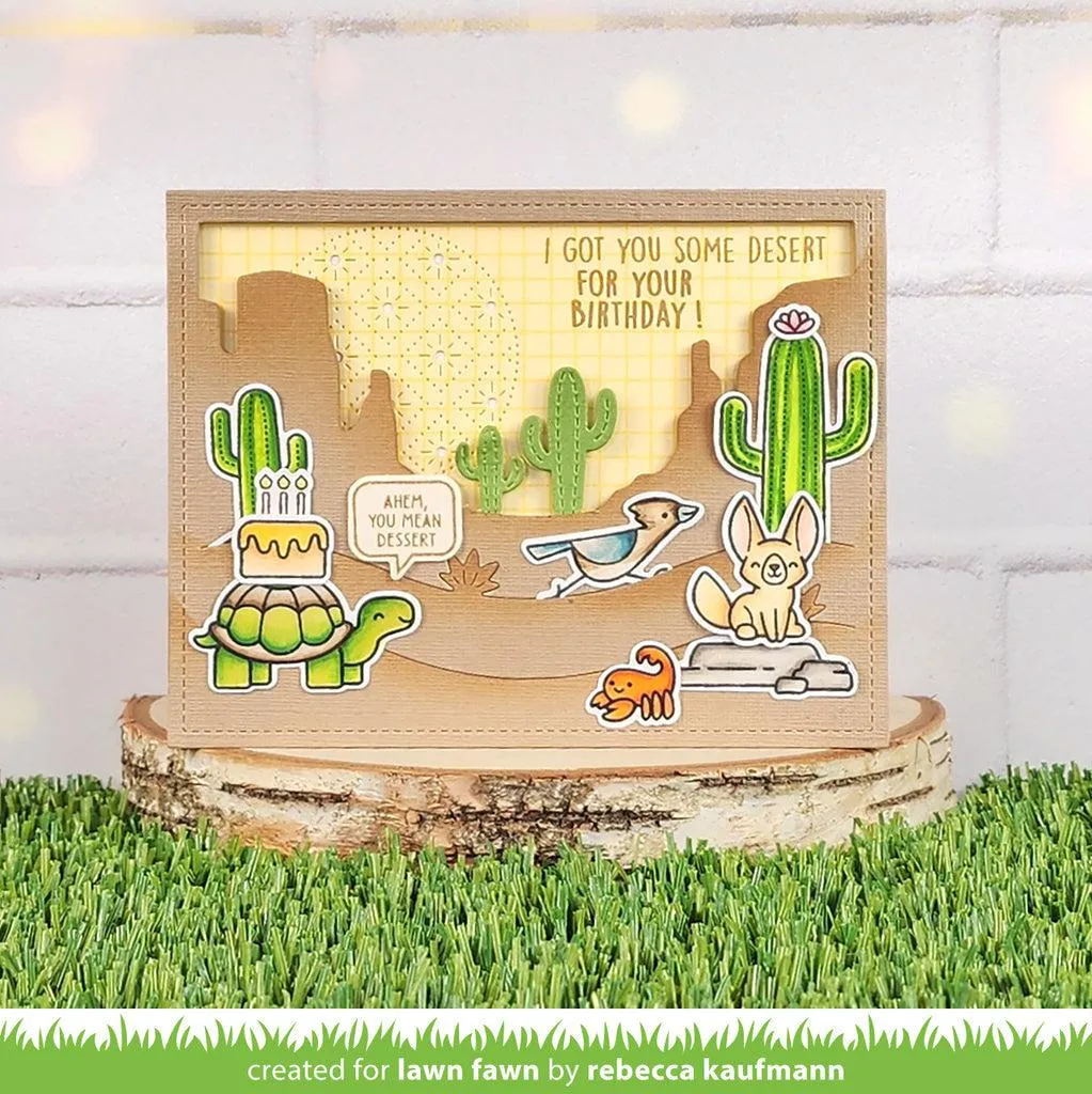 Lawn Fawn - Clear Stamps - Critters In The Desert