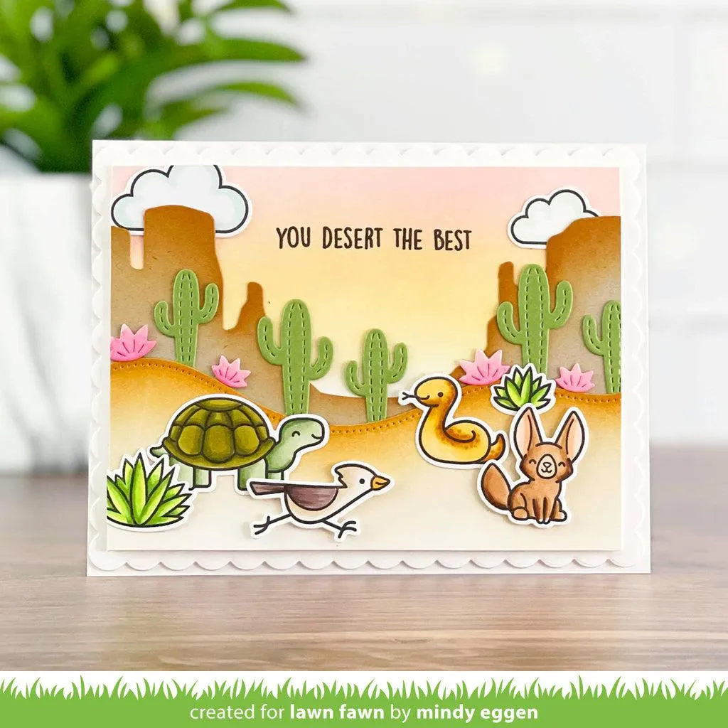 Lawn Fawn - Clear Stamps - Critters In The Desert