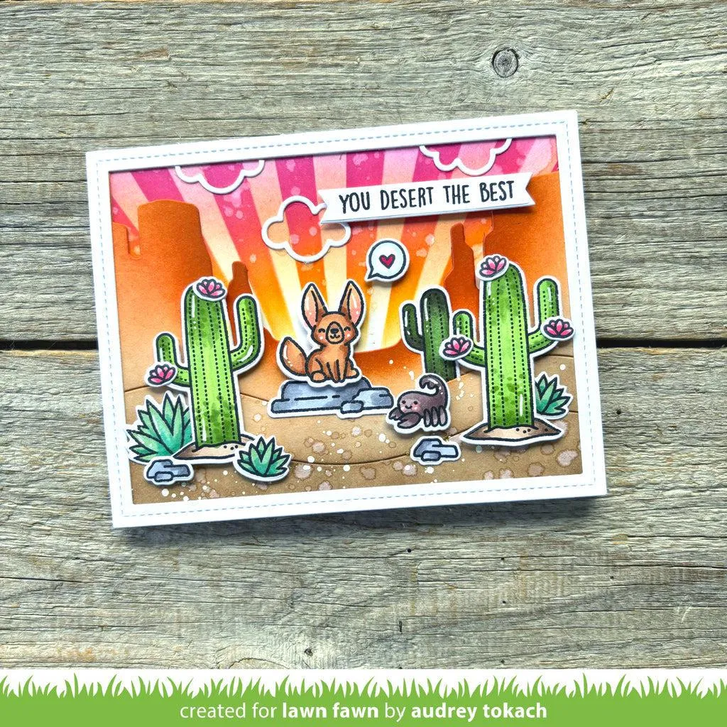 Lawn Fawn - Clear Stamps - Critters In The Desert