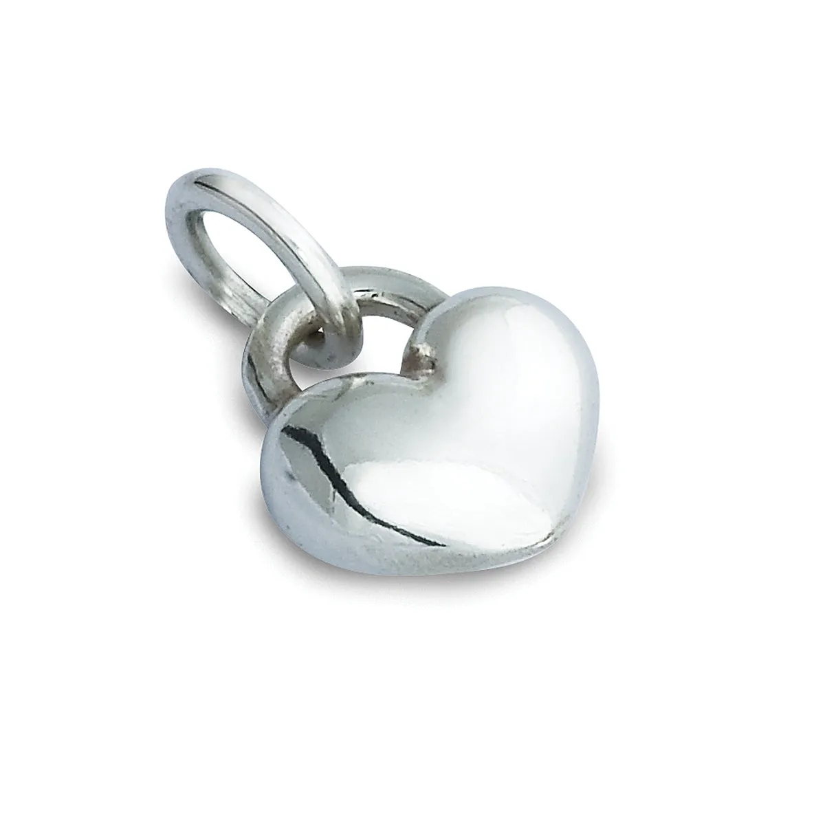 Love Heart Silver Charm