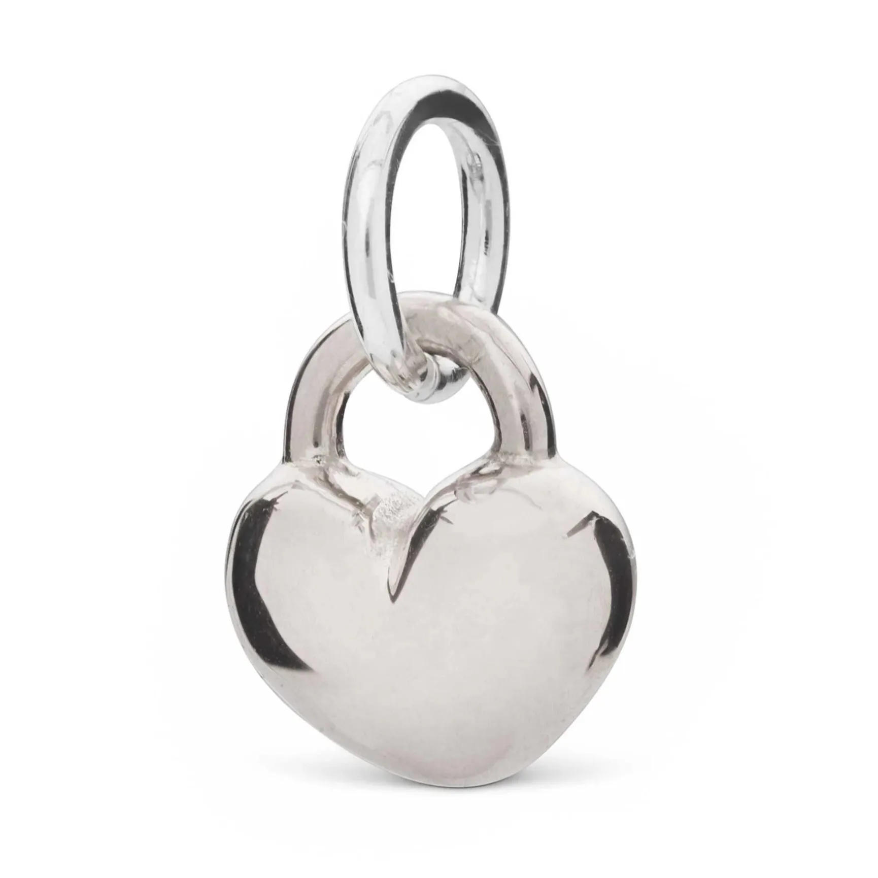 Love Heart Silver Charm