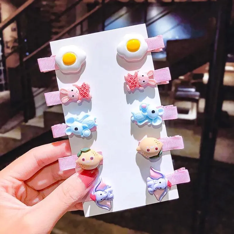 Magical Unicorn Hair Clips: Cute Ice Cream Designs for Girls