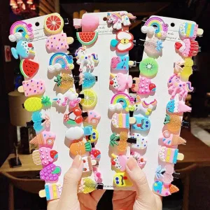 Magical Unicorn Hair Clips: Cute Ice Cream Designs for Girls