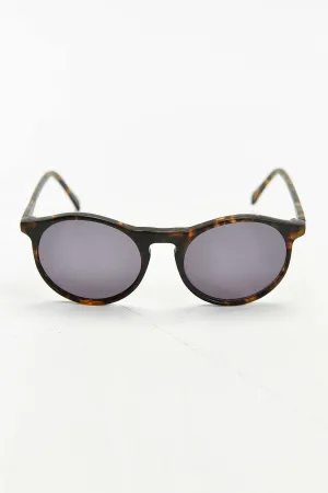 Matte Tort Round Sunglasses