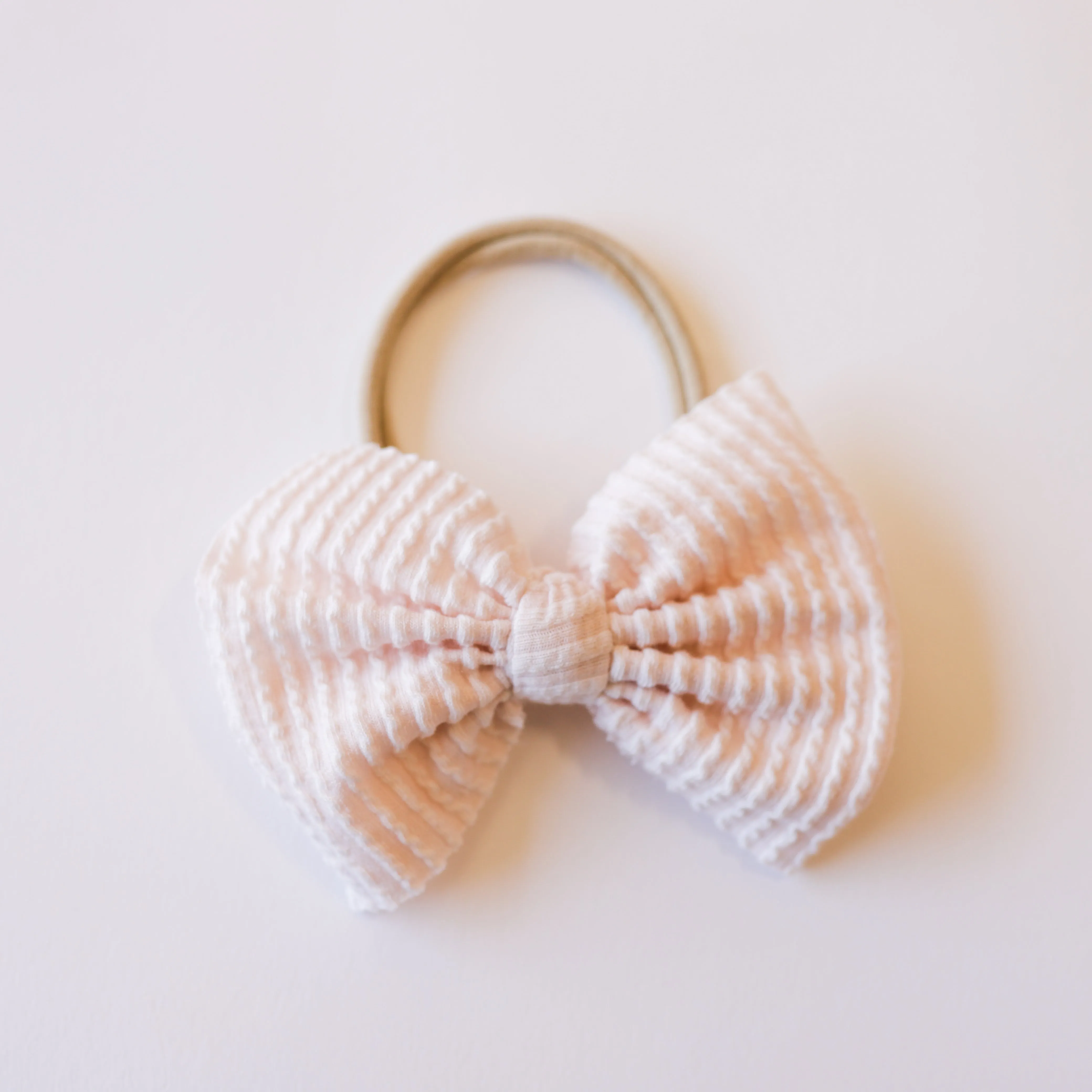 Oatmeal Cozy Big   Skinny Bows