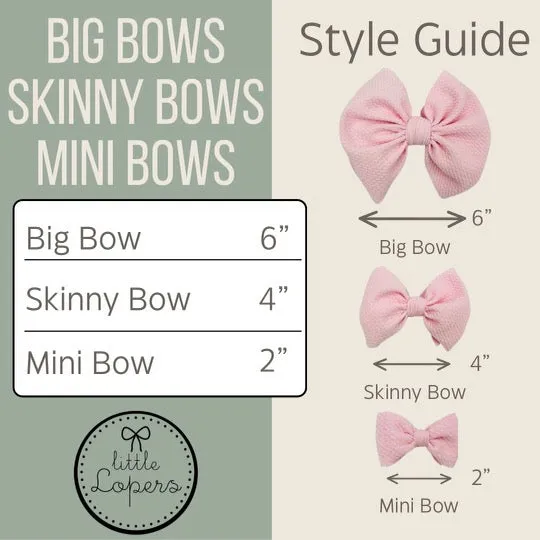 Oatmeal Cozy Big   Skinny Bows