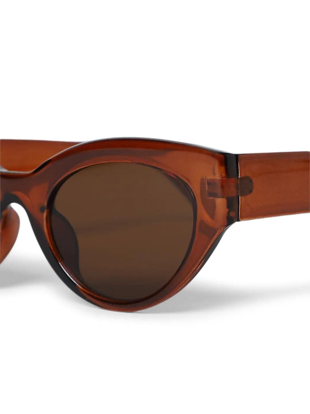 ONLY Women Solid PolyCarbonate Brown Sunglasses