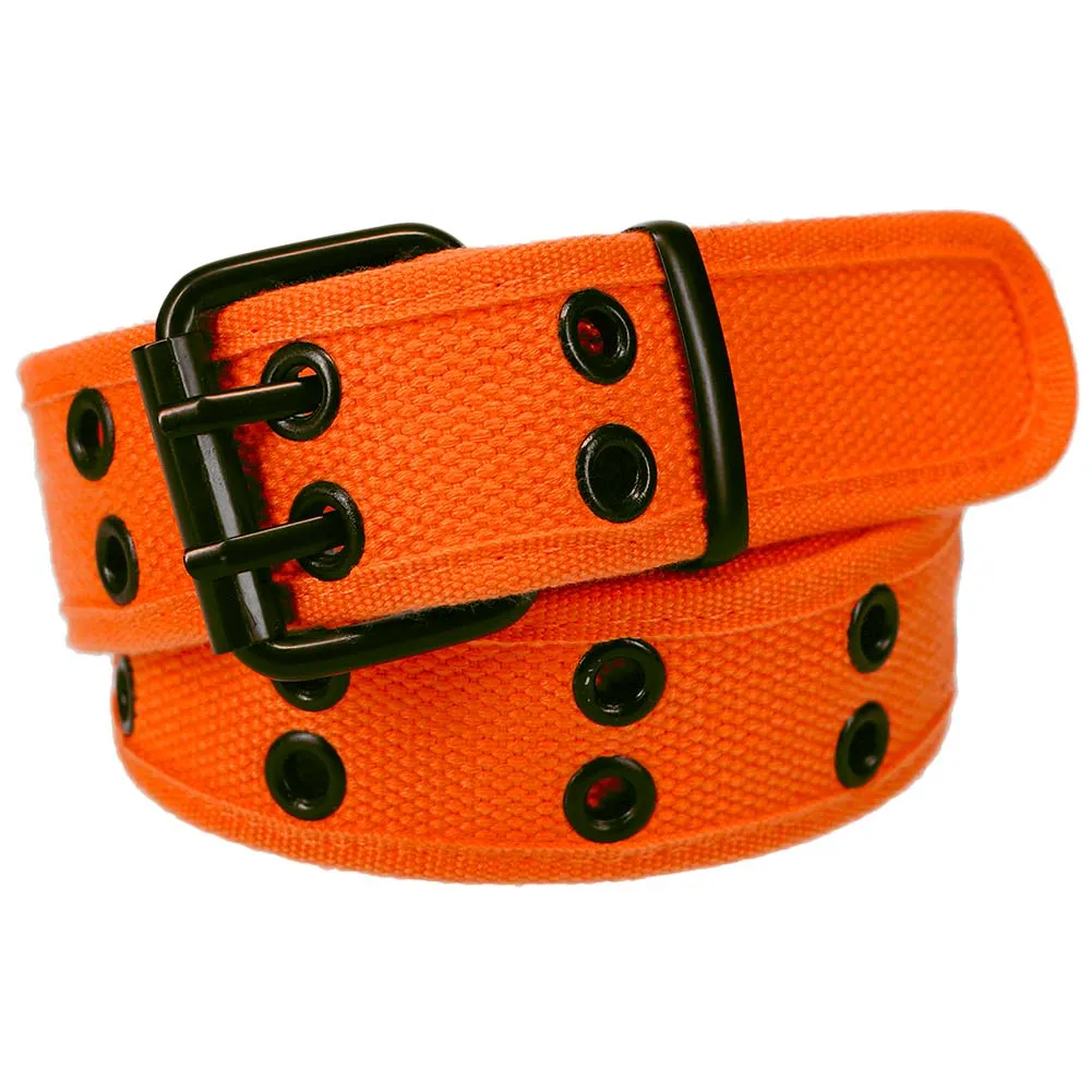 Orange Double Grommet Belt